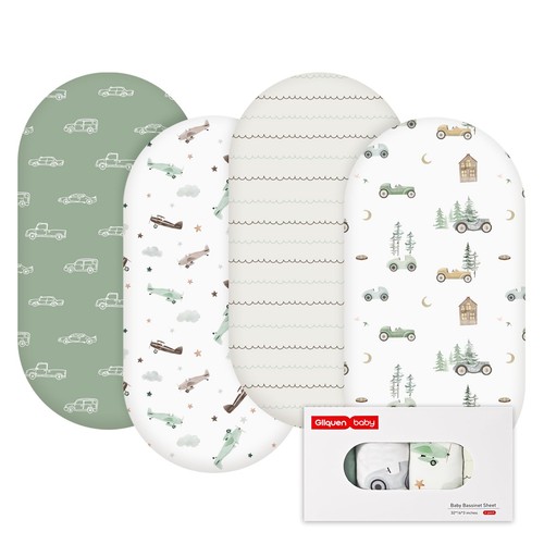Bassinet sheets pack - bassinet, 4